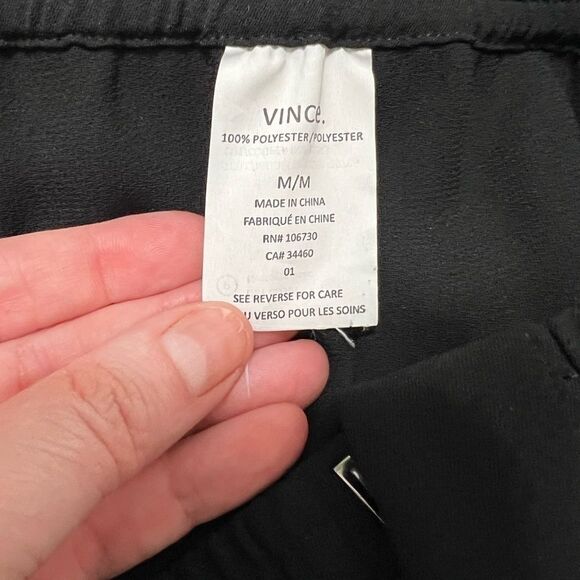 Vince medium crape jogger trousers black legging - Picture 10 of 12